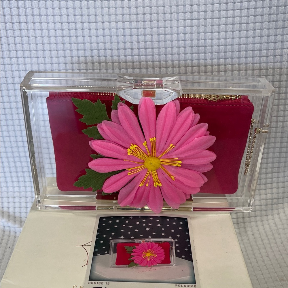 CHARLOTTE OLYMPIA flowering Pandora clutch bag new